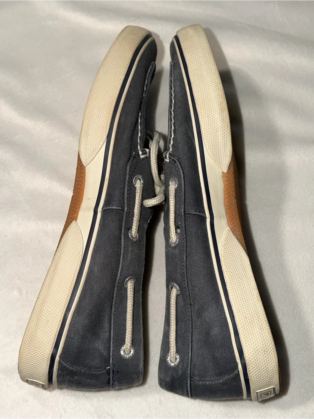 Sperry Men’s Navy Canvas Boat Shoes 10.5M